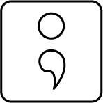 a semi-colon symbol